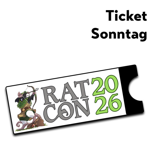 Eintrittskarte Ratcon - Sonntag VVK