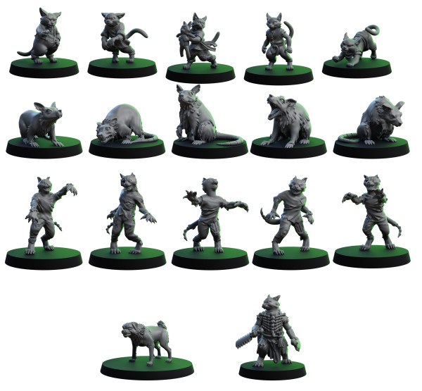 Die Schwarze Katze - Miniaturen Bundle 2