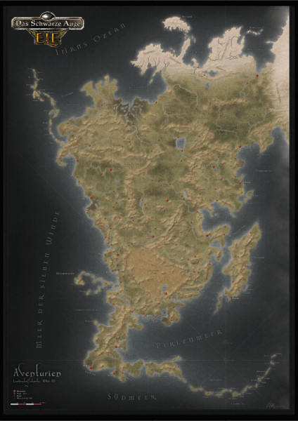 Aventurien-Stoffkarte (ELF)