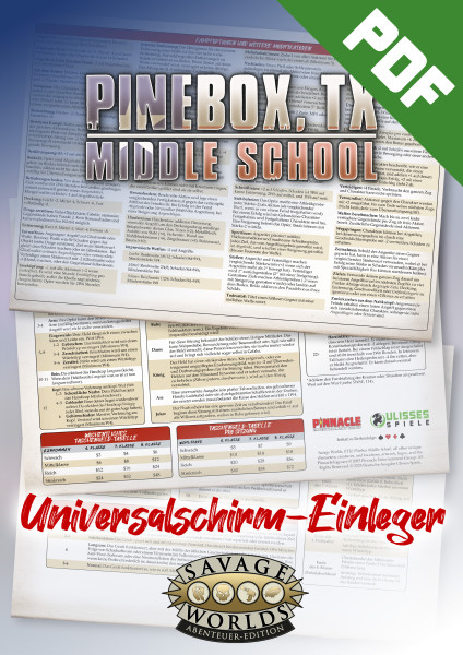 Savage Worlds - Pinebox MS Universalschirmeinleger