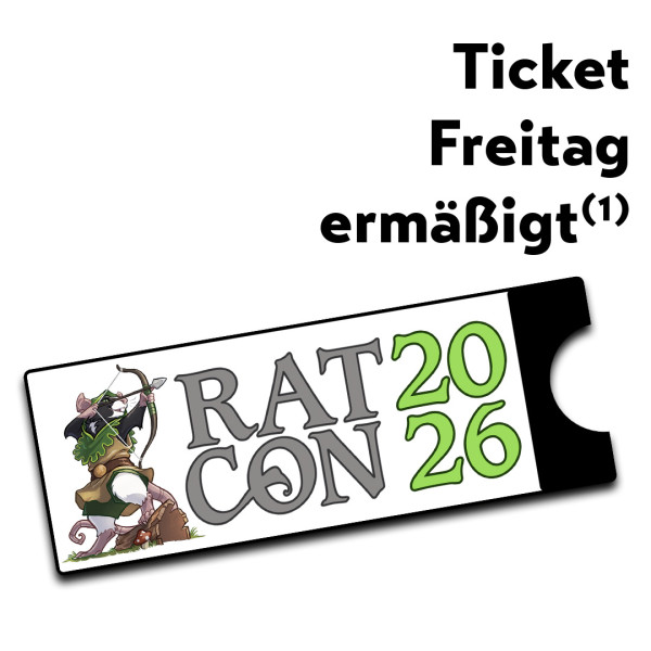 Eintrittskarte Ratcon - Freitag ermäßigt VVK