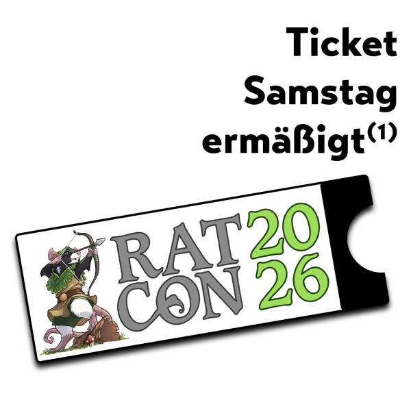 Eintrittskarte Ratcon - Samstag ermäßigt VVK